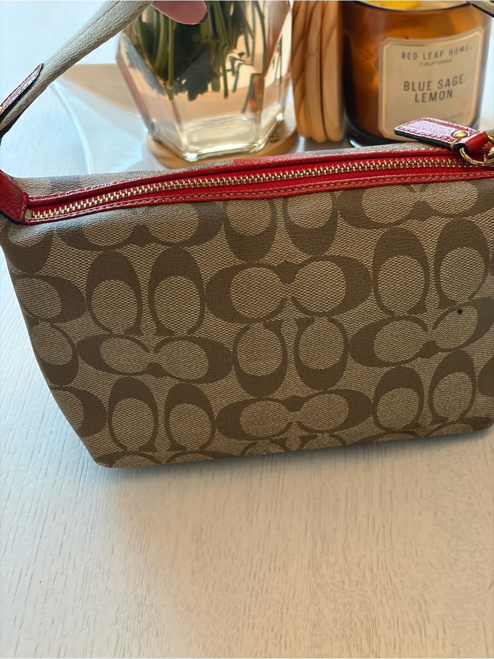 Coach Signature Canvas Shoulder bag with Card Case - Picture 6 of 9